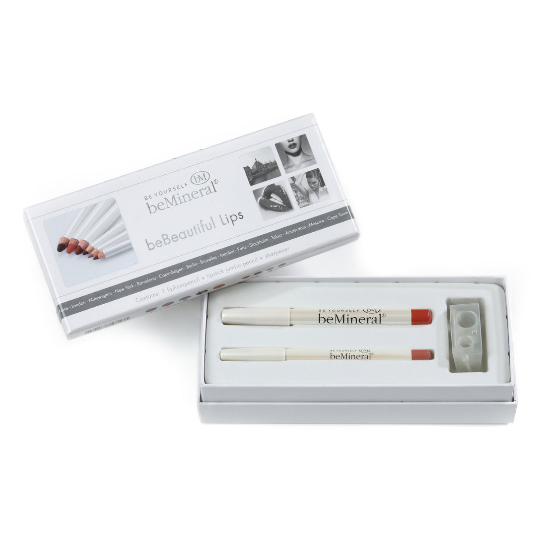 beMineral  beBeautiful Lips-Kit - DUSTY ROSE